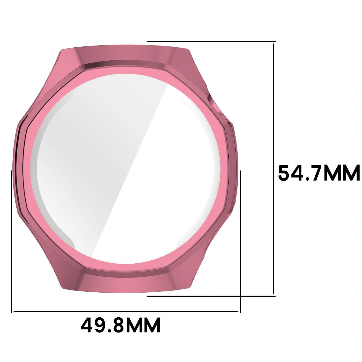Wymiary obudowy Bizon Case Watch Felipe dla Huawei Watch GT6 Pro 46 mm
